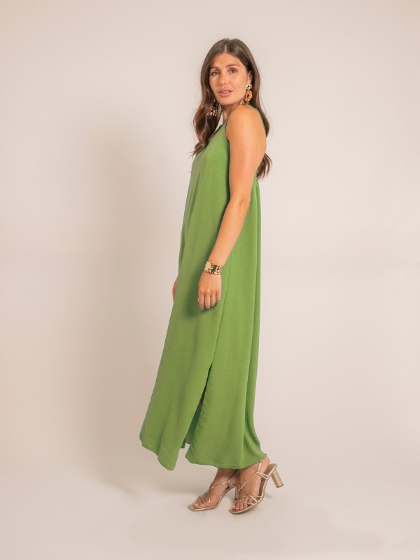 Robe longue à bretelles...