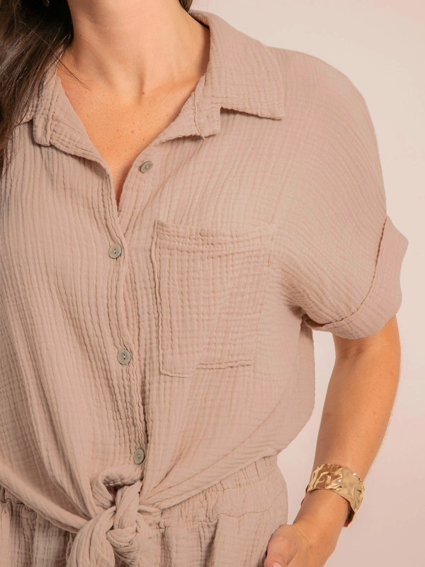 Short fluide en gaze de...