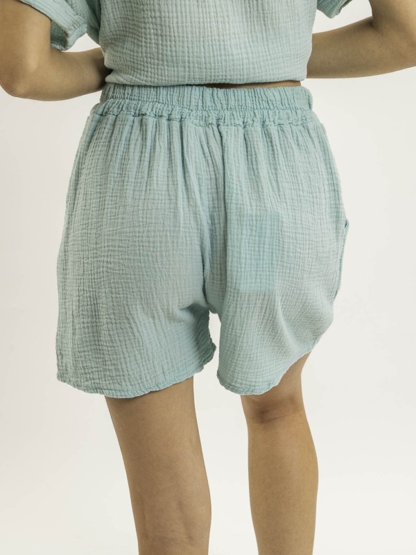 Short fluide en gaze de...