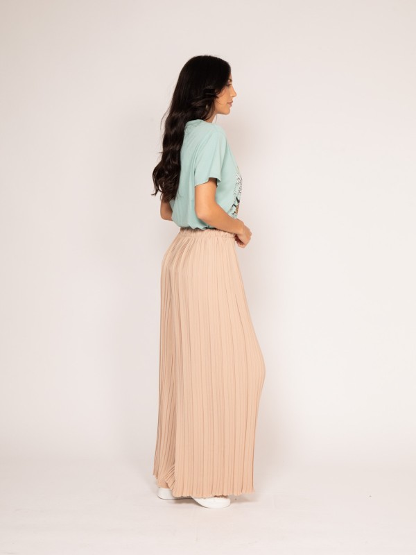 Pantalon fluide plissé...