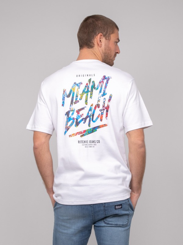 T-shirt oversize coton...