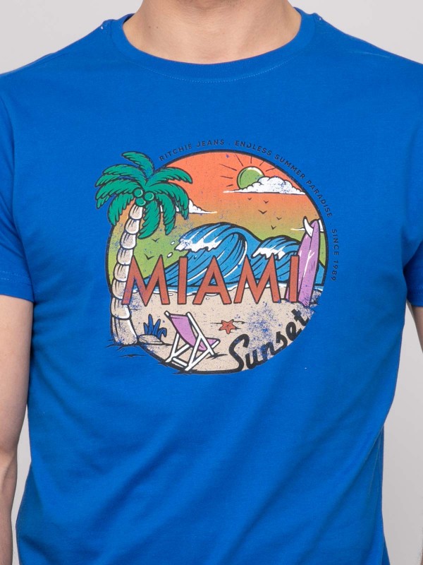 T-shirt coton motifs NOPICALE