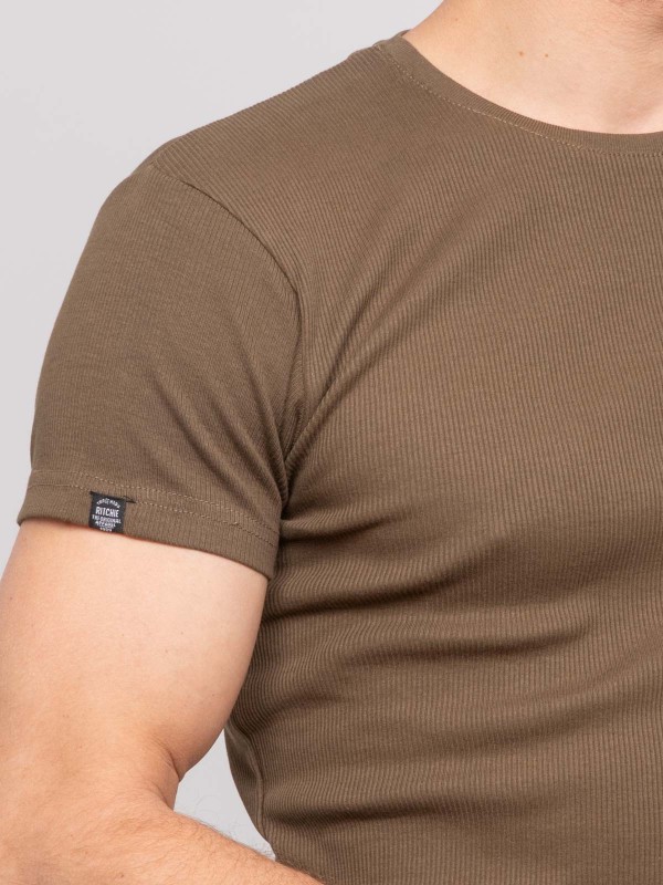 T shirt col rond coton...