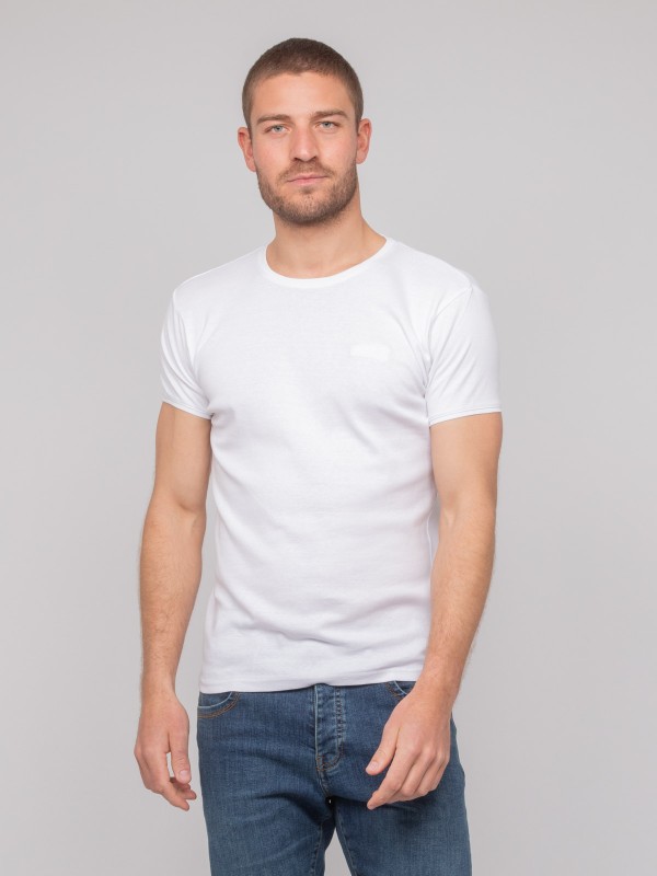 T shirt col rond coton...
