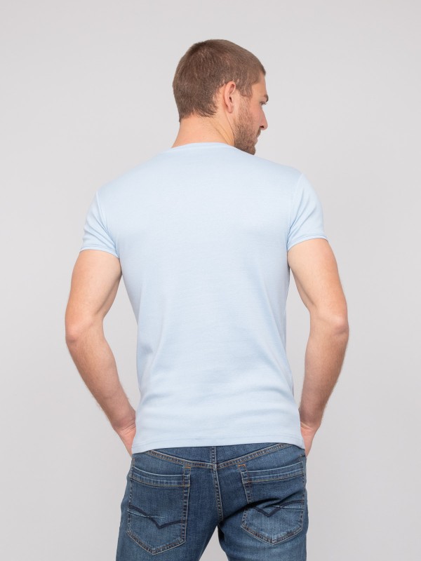 T shirt col V coton WORKO