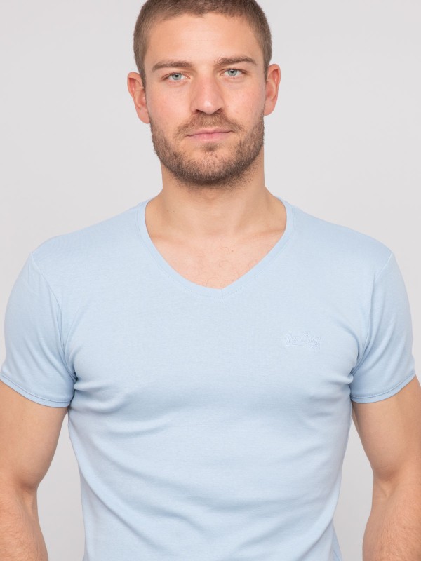 T shirt col V coton WORKO