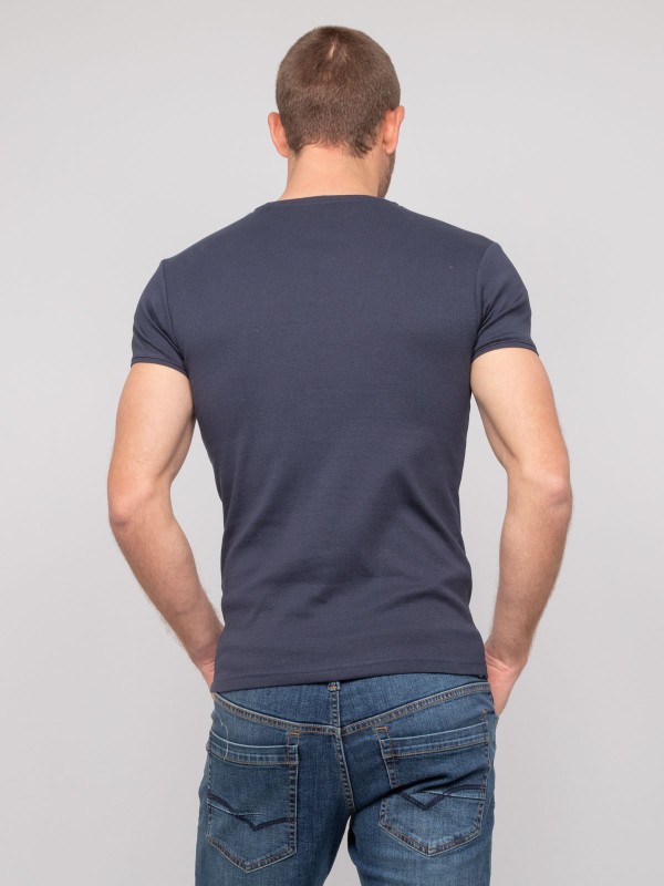 T shirt col V coton WORKO -...