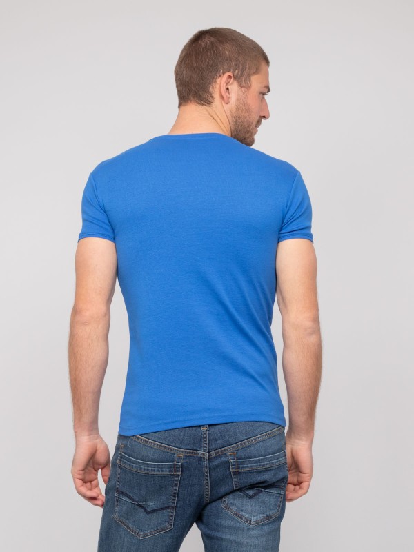 T shirt col V coton WORKO -...