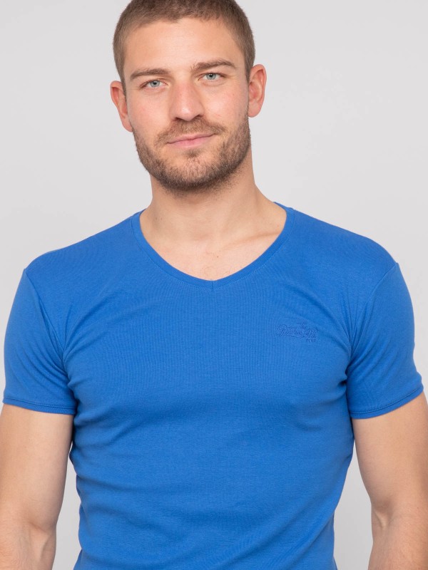 T shirt col V coton WORKO -...