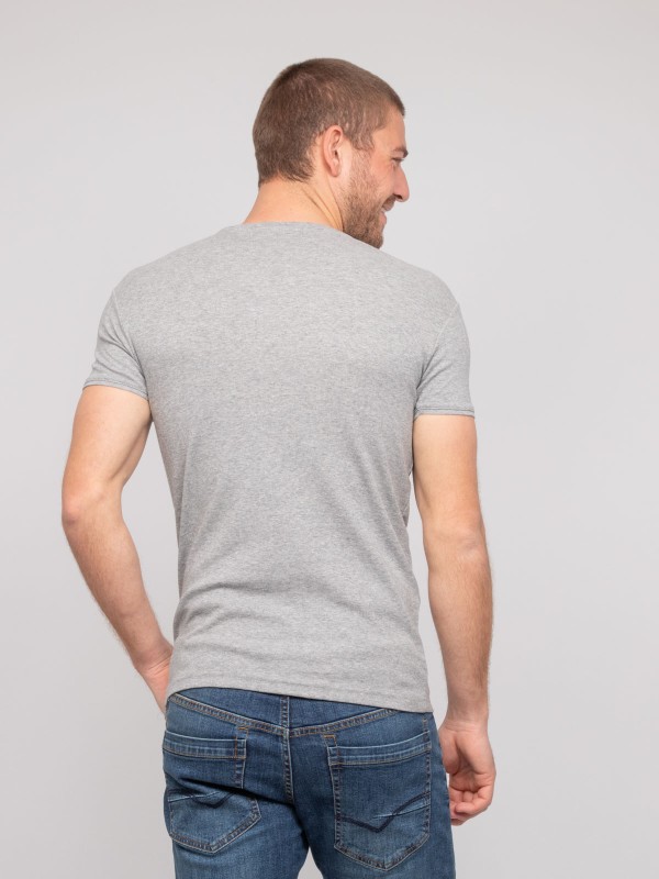 T shirt col V coton WORKO -...