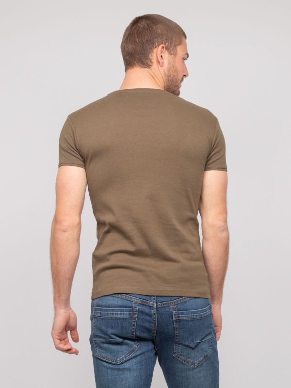 T shirt col V coton WORKO -...