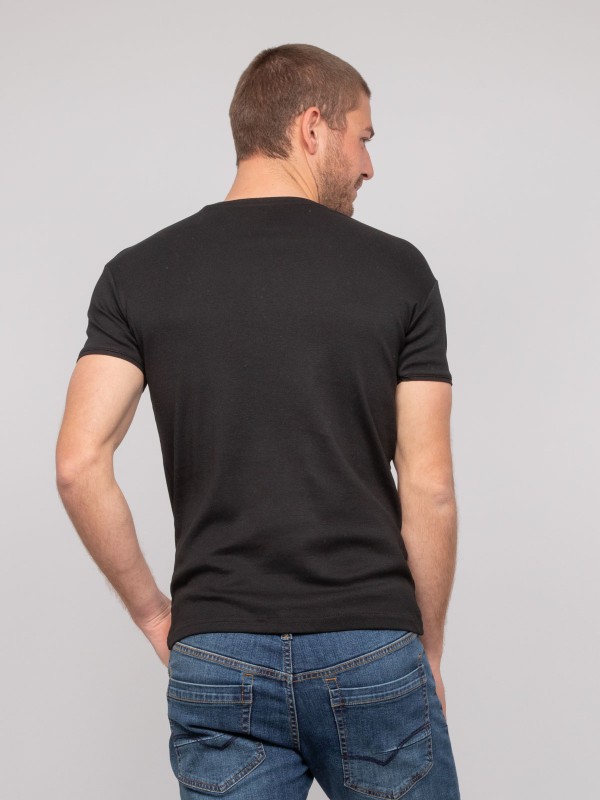 T shirt col V coton WORKO -...