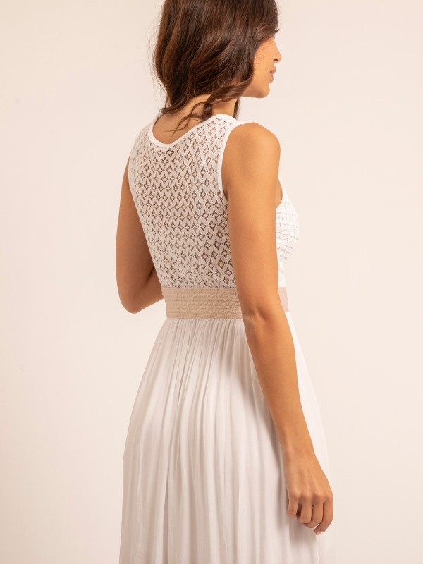 Robe longue en dentelle...