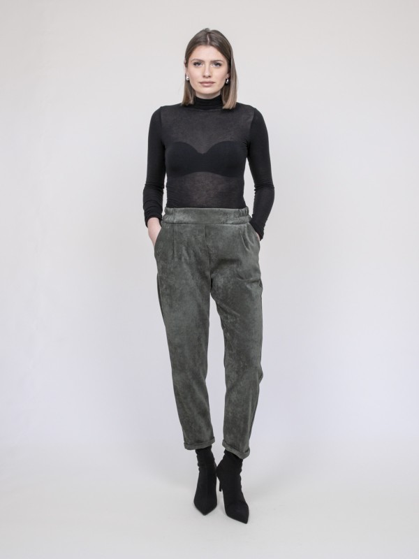 Pantalon effet velour EBILA...