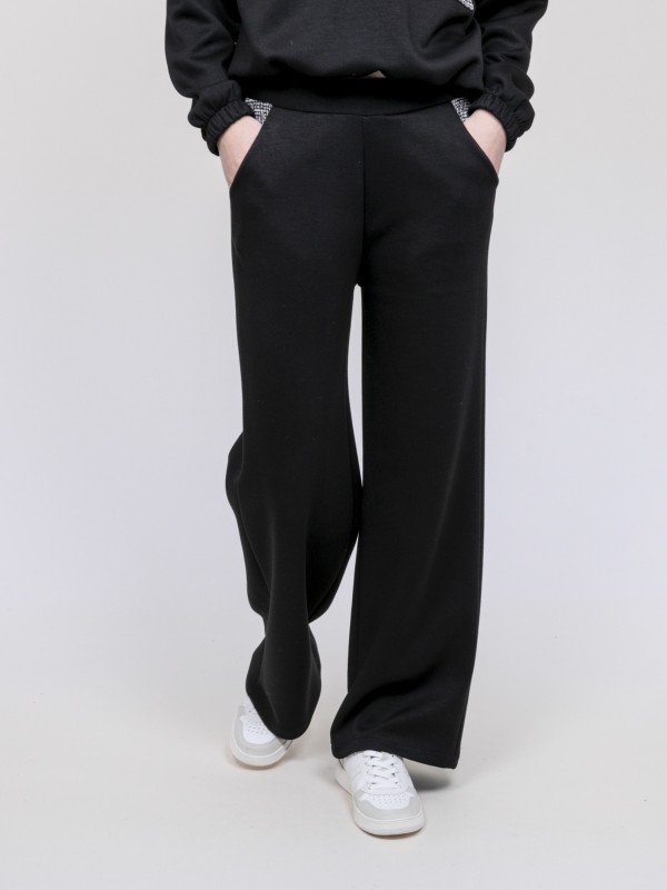 Pantalon détails tweed...