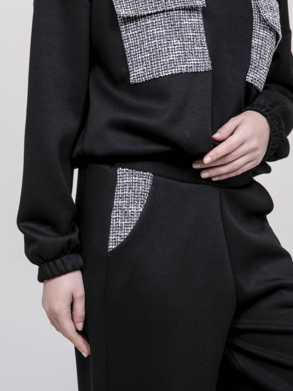 Pantalon détails tweed...