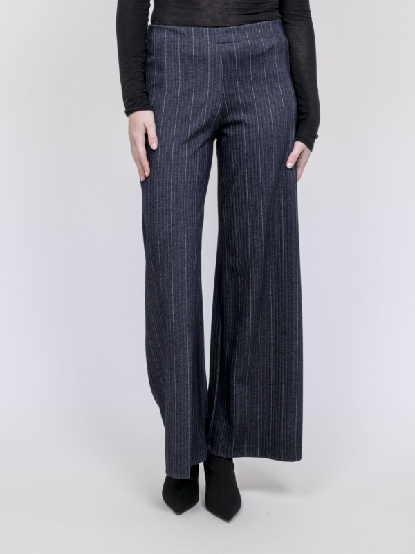 Pantalon large chevron...
