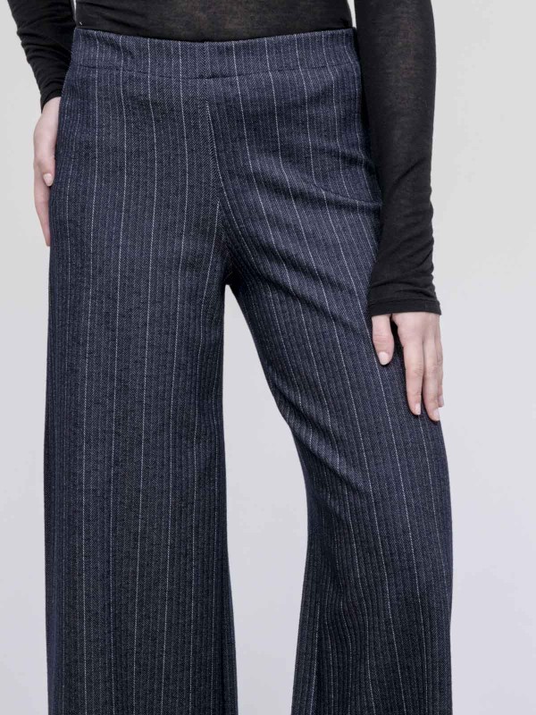 Pantalon large chevron...