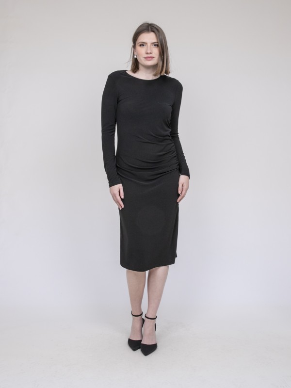 Robe midi IRENA - Noir