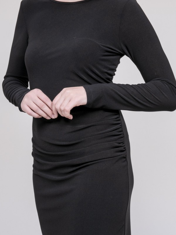 Robe midi IRENA - Noir