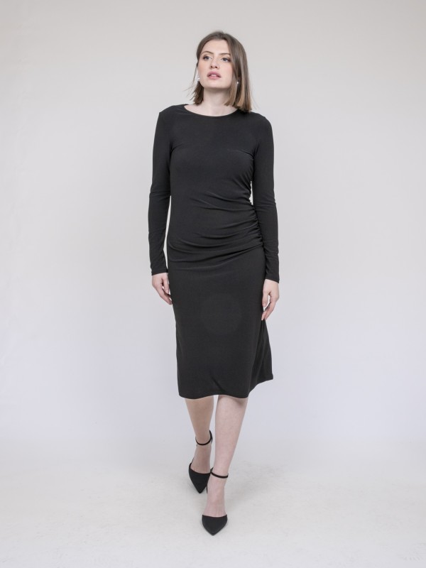 Robe midi IRENA - Noir