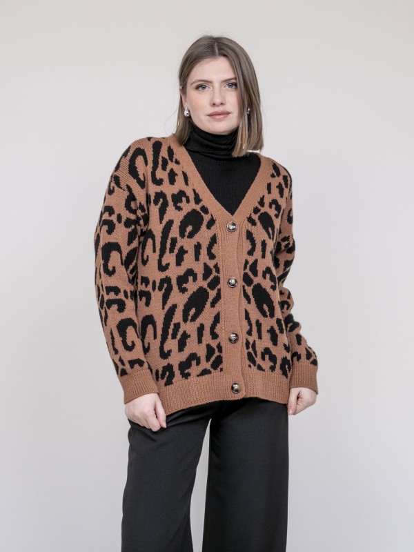 Gilet léopard KATLINE -...