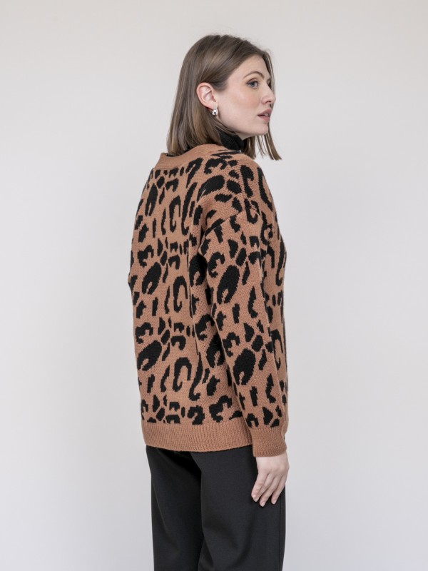 Gilet léopard KATLINE -...