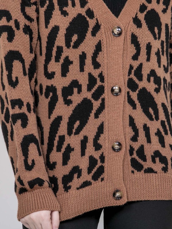 Gilet léopard KATLINE -...