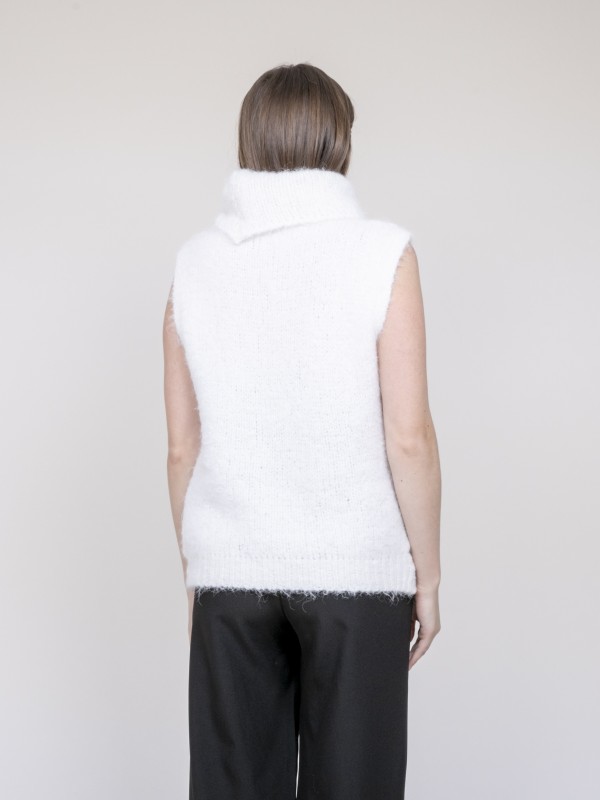 Pull sans manche KEANA - Blanc