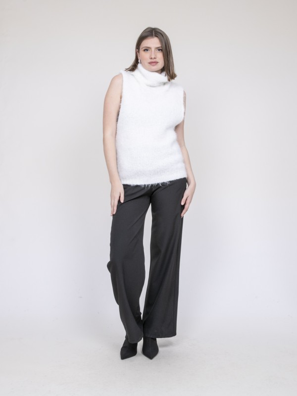 Pull sans manche KEANA - Blanc