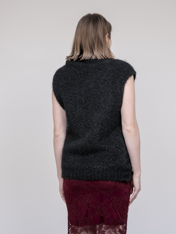 Pull sans manche KEANA - Noir