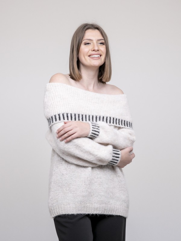 Pull col bardot KERVELLA -...