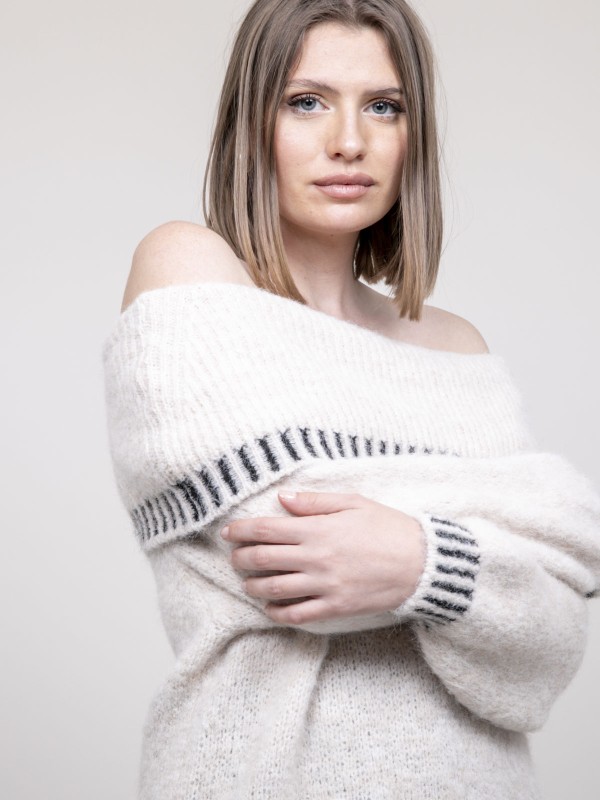 Pull col bardot KERVELLA -...