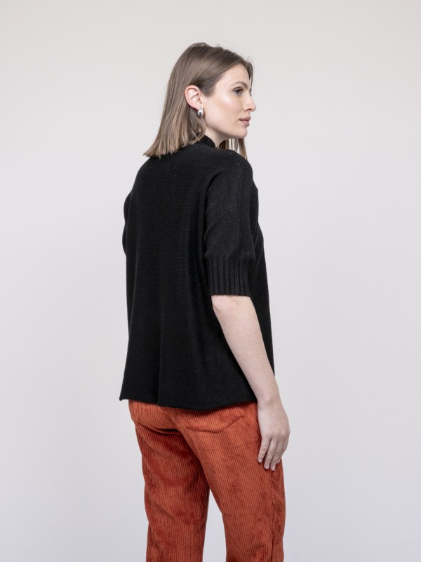 Pull col montant KEVINA - Noir
