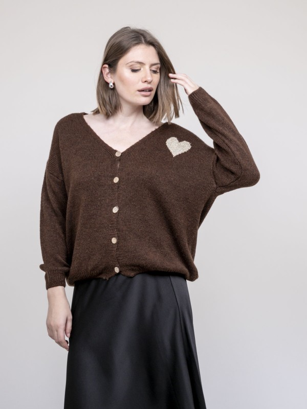 Cardigan KINERA - Marron