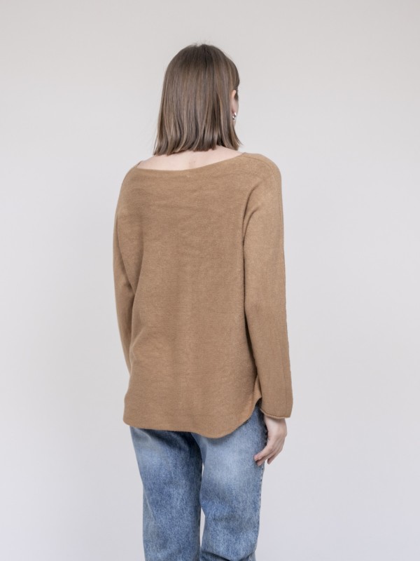 Pull col V KORNELIA - Camel