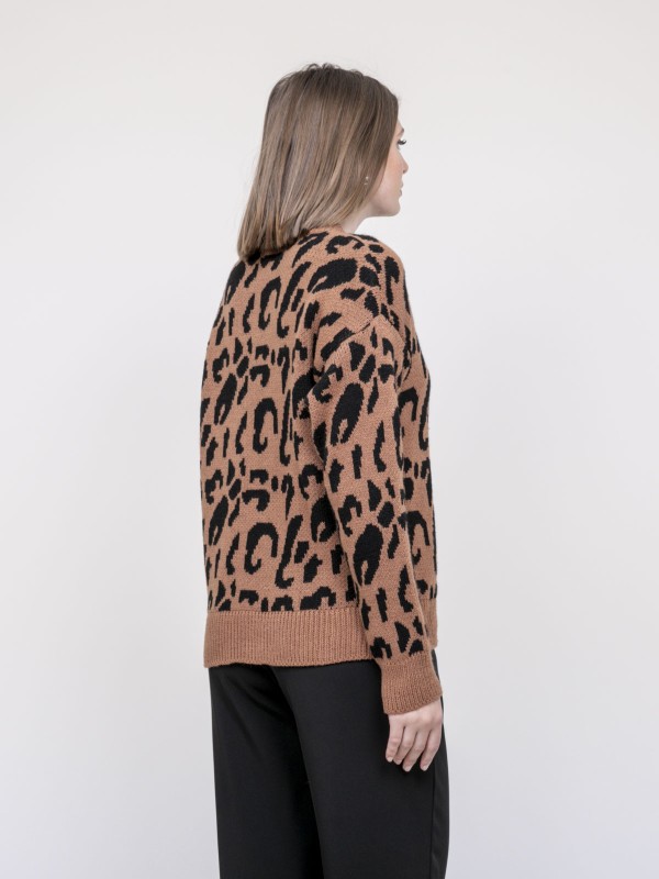 Pull motif léopard KOSTELIA...