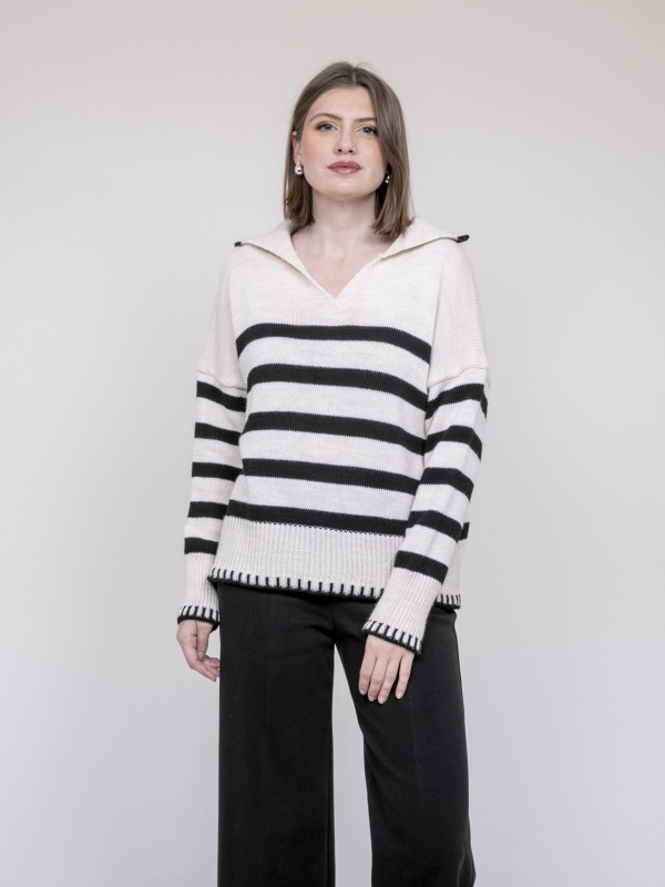 Pull marinière color polo...