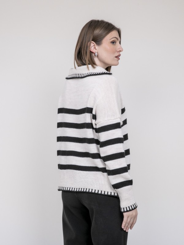 Pull marinière color polo...