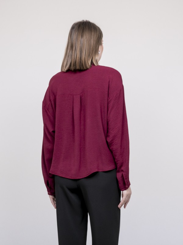 Chemise croisée devant en...