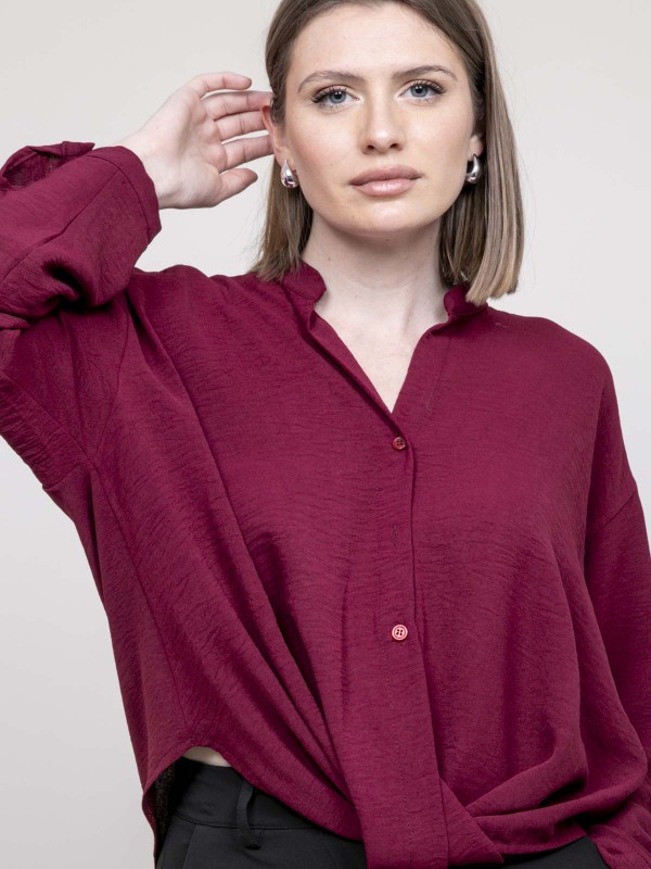 Chemise croisée devant en...