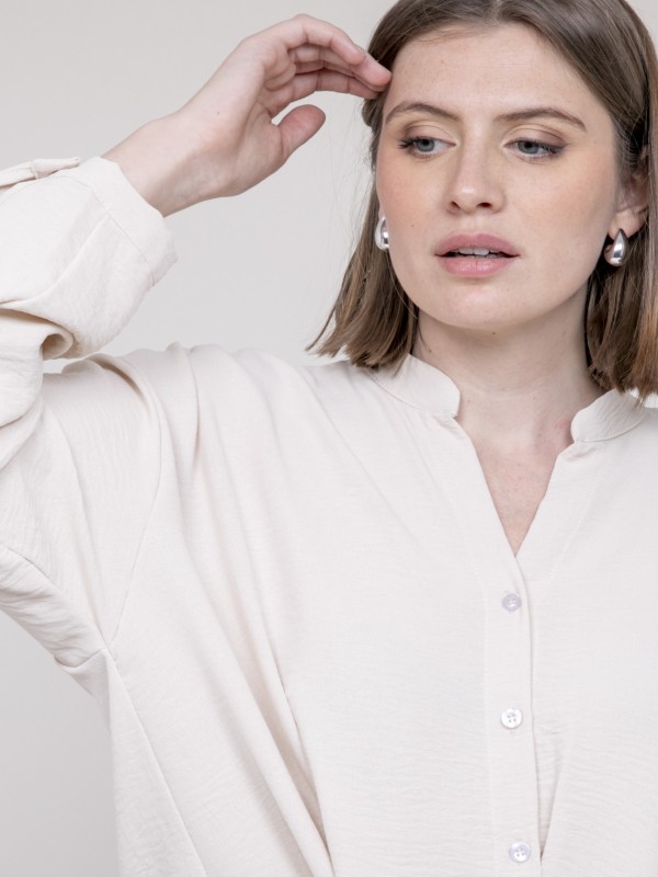 Chemise croisée devant en...