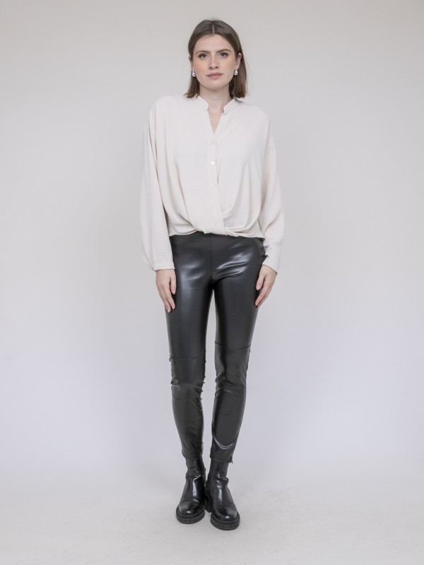 Chemise croisée devant en...