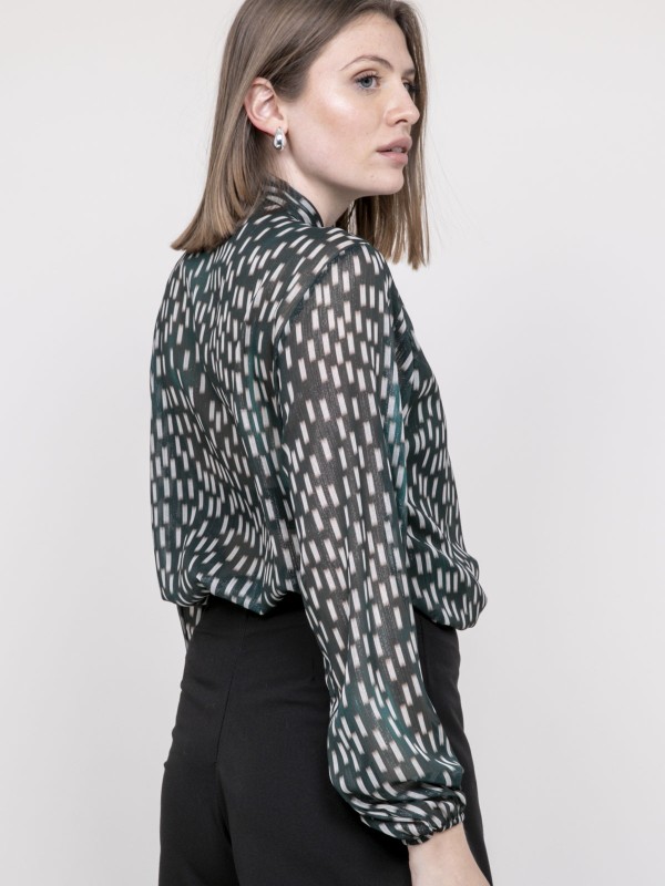Blouse imprimée ODIVINE - Vert