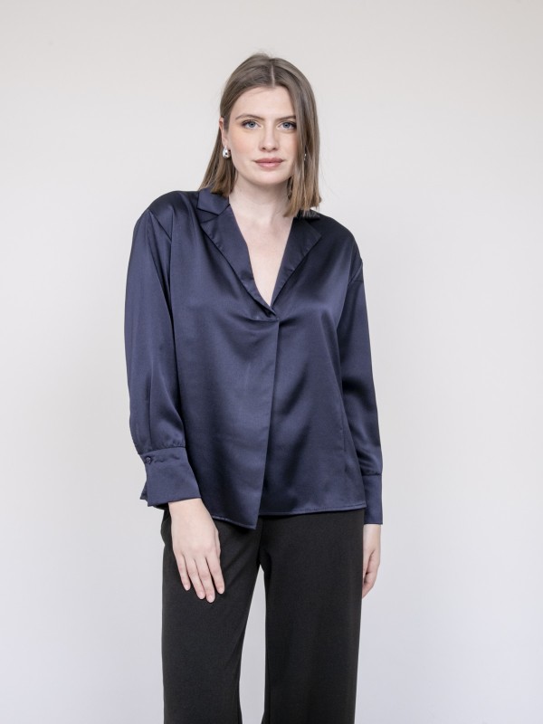 Blouse effet satin OMALIA -...