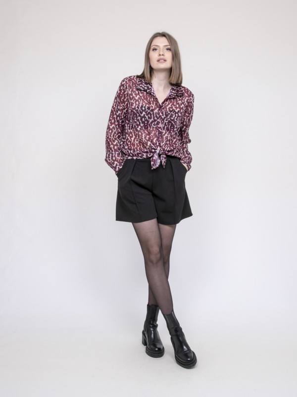 Blouse motif léopard...