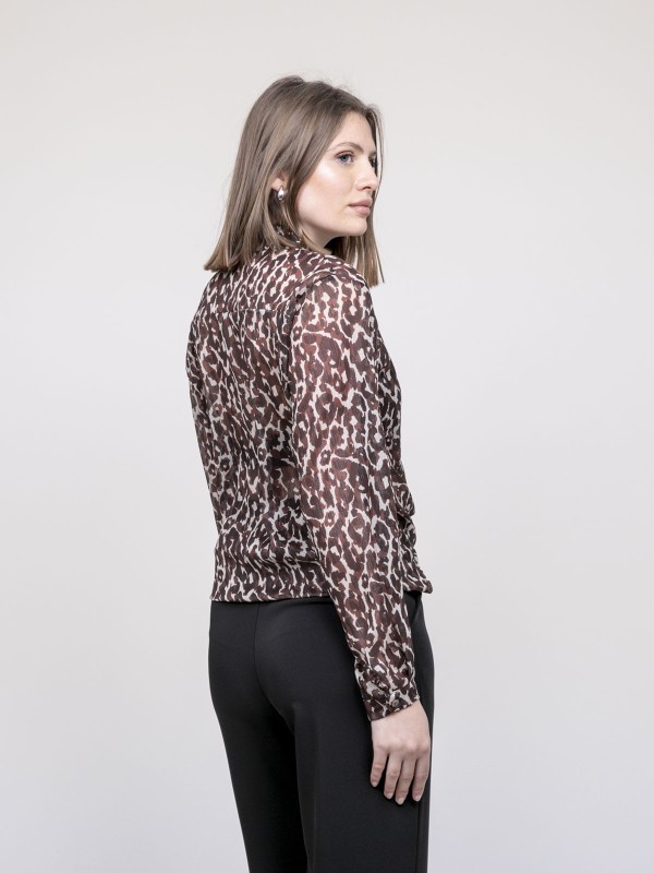 Blouse motif léopard...