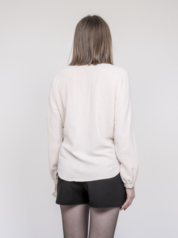 Blouse satinée ONESTA - Ecru