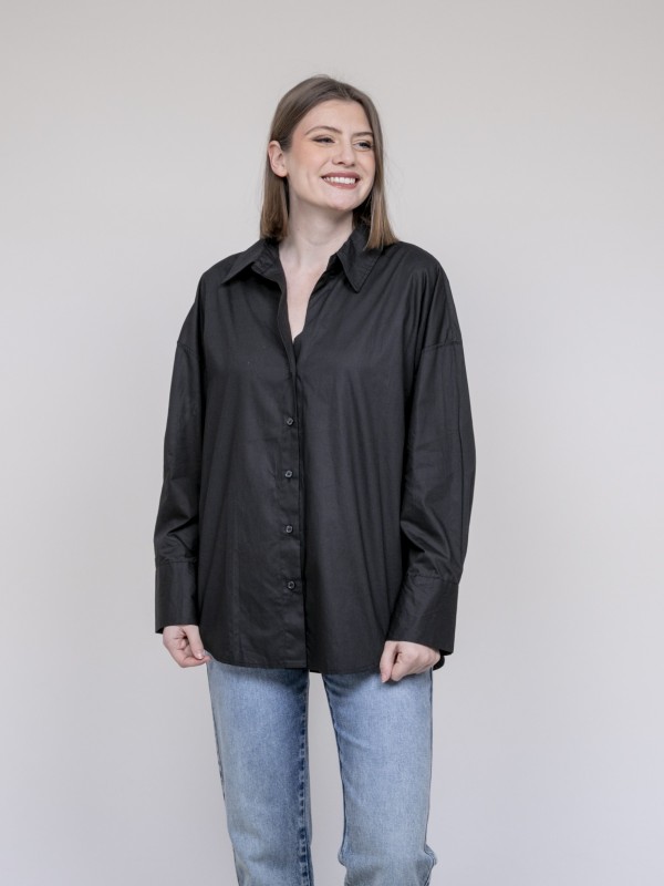 Chemise oversize OPALIA - Noir