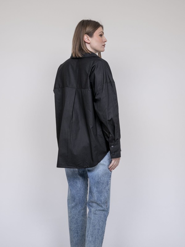 Chemise oversize OPALIA - Noir